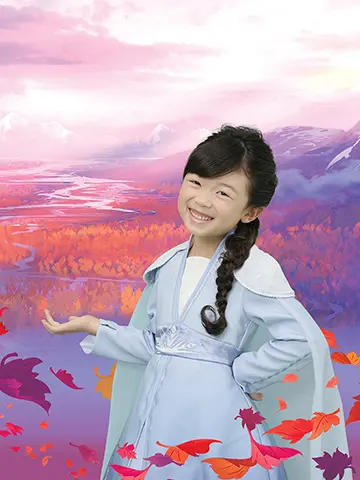 衣装サイズ:80cm、100cm、110cm、120-130cm エルサのようにありのままの自分で飛び出そう!