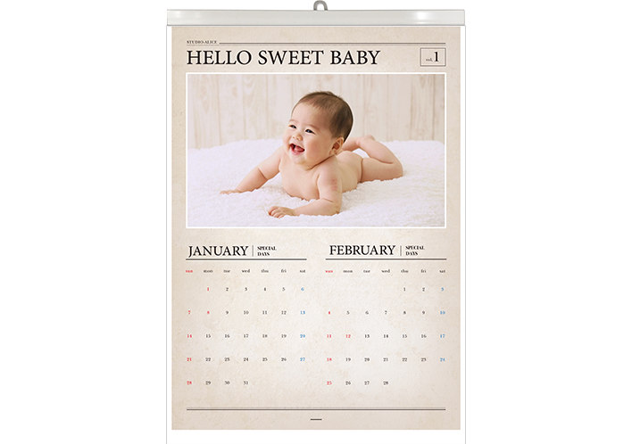 【Baby!店舗限定】壁掛けカレンダー リーニュ