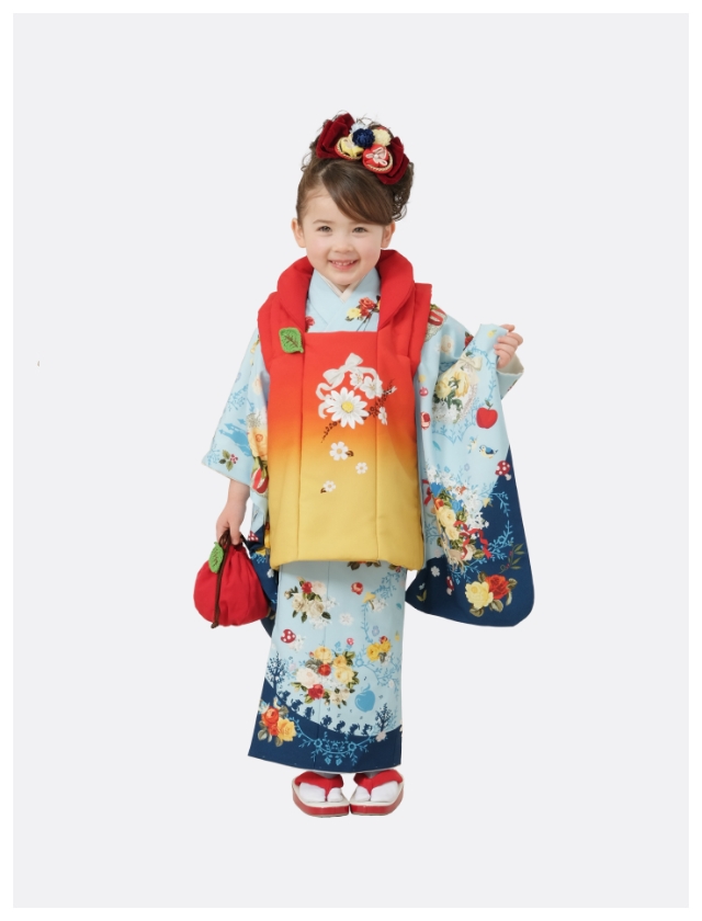 3歳 着物を着た女の子