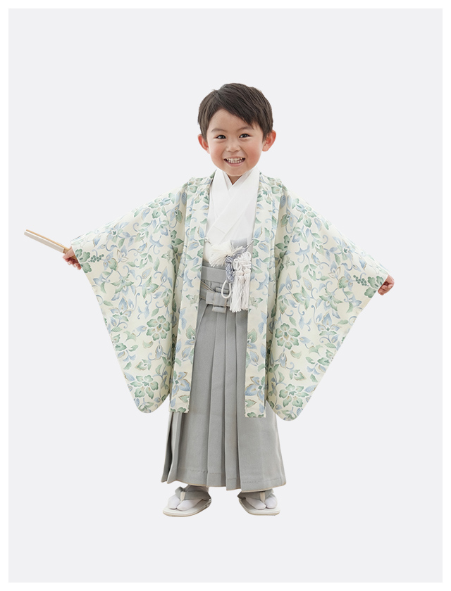 3歳 着物を着た男の子