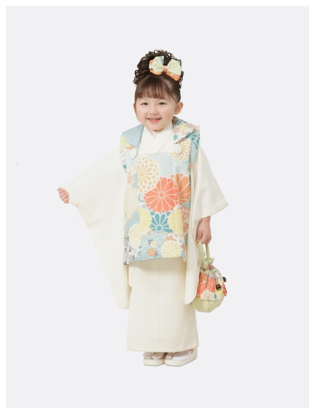 3歳 着物を着た女の子