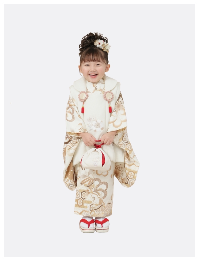 3歳 着物を着た女の子