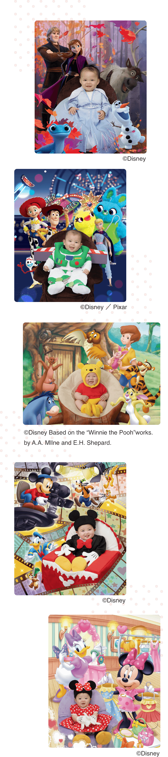 ©Disney ©Disney Based on the “Winnie the Pooh”works. by A.A. Mllne and E.H. Shepard. ©Disney ／ Pixar ©Disney ©Disney