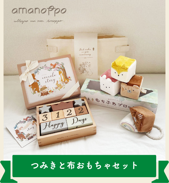 つみきと布おもちゃセット