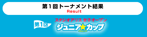 第1回トーナメント結果