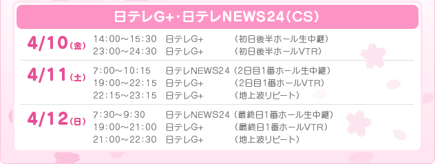 日テレG+・日テレN24（ＣＳ）