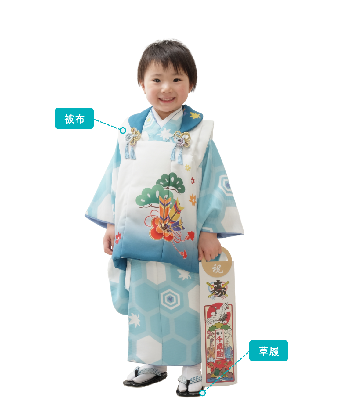 3歳女の子 被布タイプ