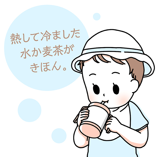 汗っかきの赤ちゃん、何を飲むといい?