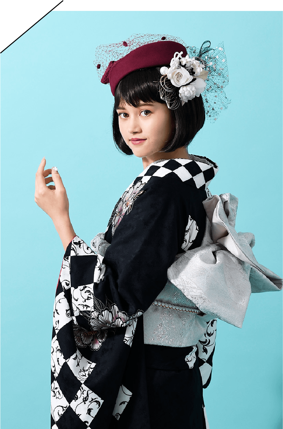 美少女図鑑コラボの振袖4
