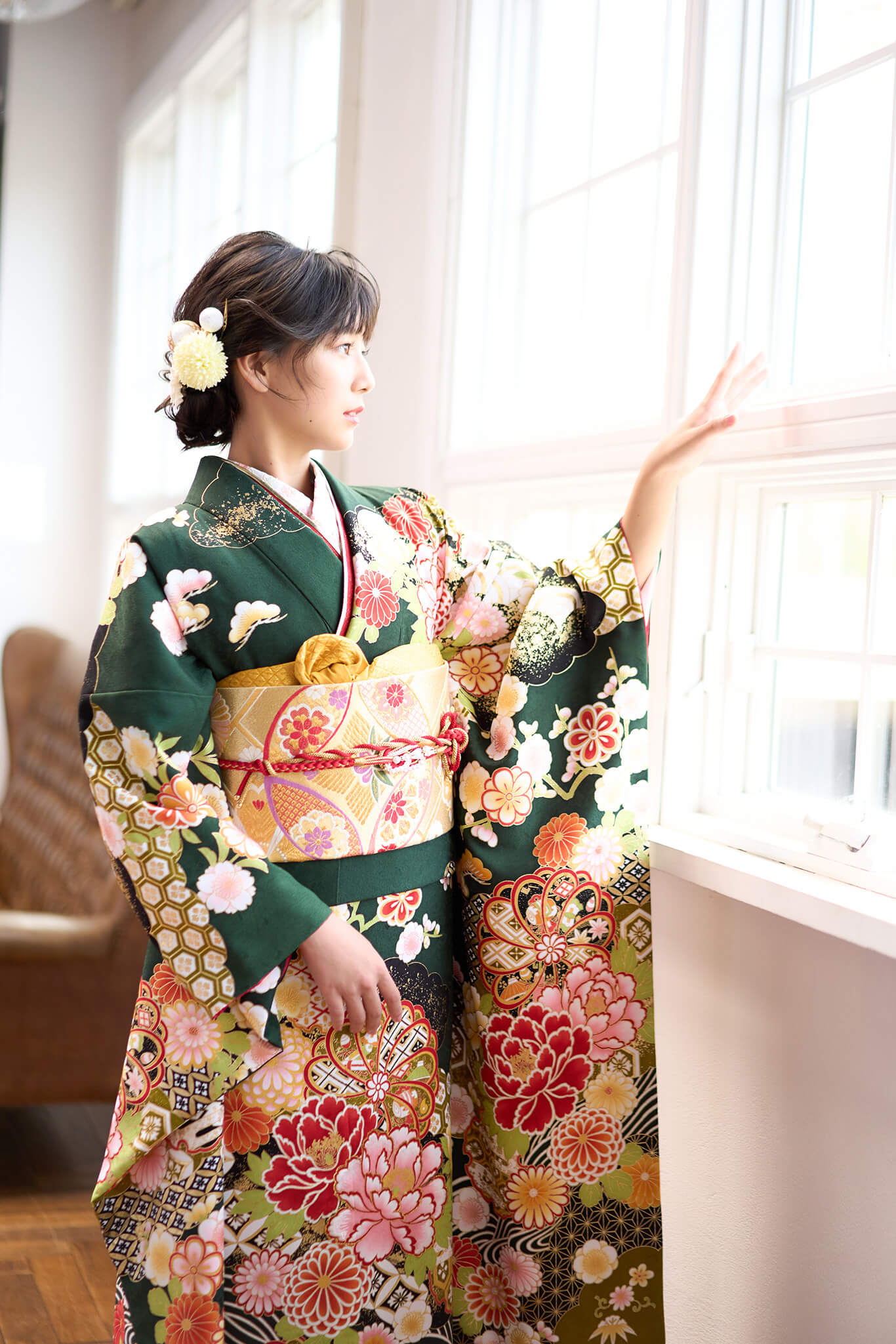 画像:美少女図鑑コラボの振袖20