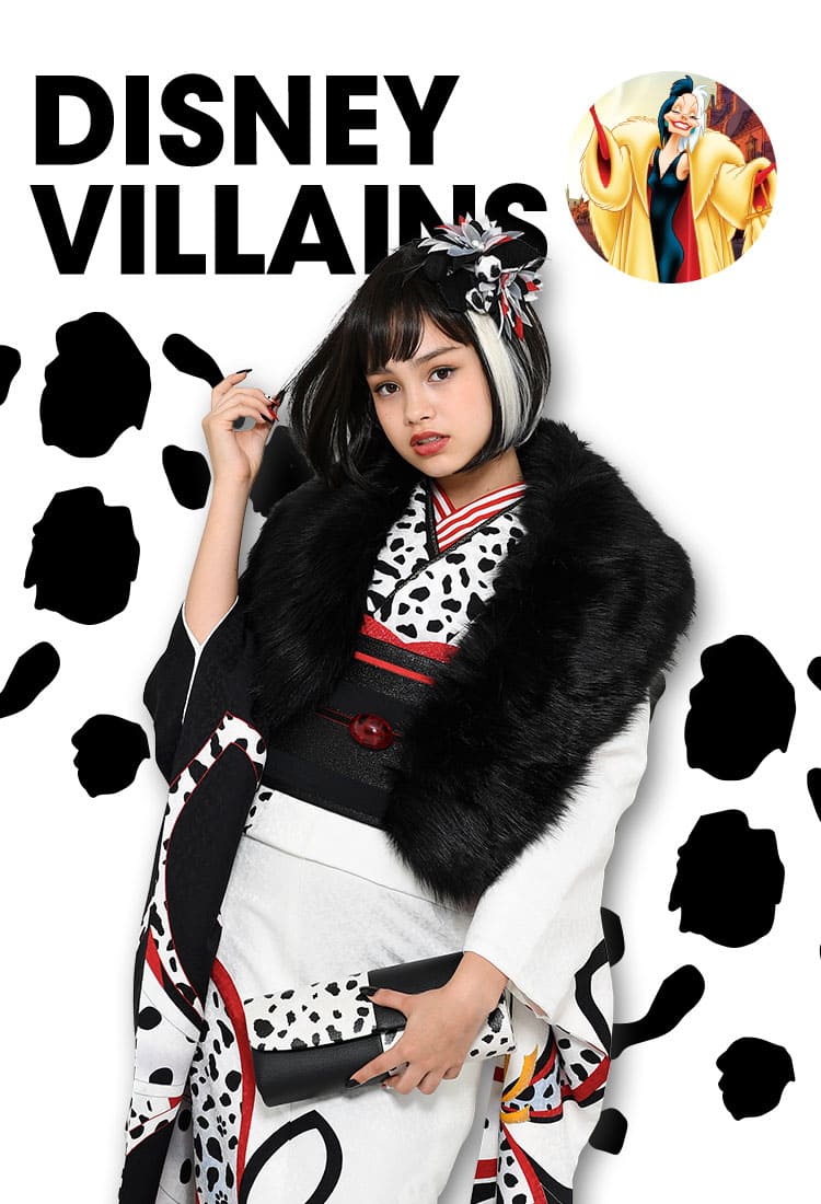 スタジオアリスのディズニーデザイン振袖にディズニーヴィランズ が登場 ふりホは振袖選びホーダイ 着ホーダイ こども写真館スタジオアリス 写真スタジオ フォトスタジオ