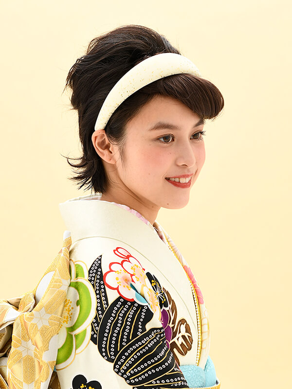 成人式振袖前髪アレンジ・リーゼント