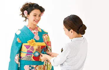 前撮り+前撮り時の着付け・ヘアセット