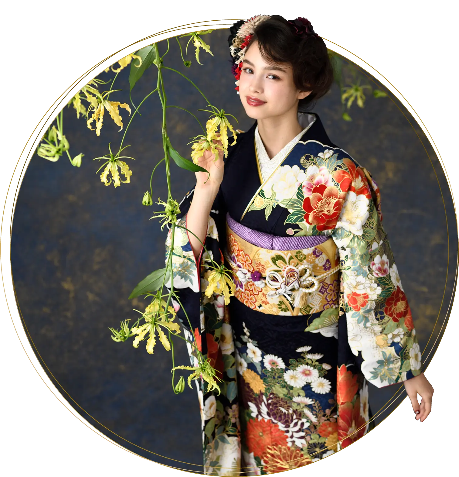 京友禅競技大会受賞柄振袖