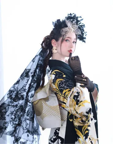 韓国っぽクールの振袖16