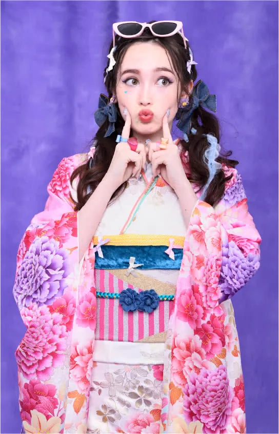 韓国っぽキュートの振袖1