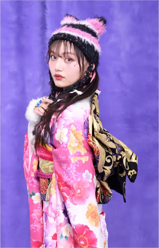 韓国っぽキュートの振袖2