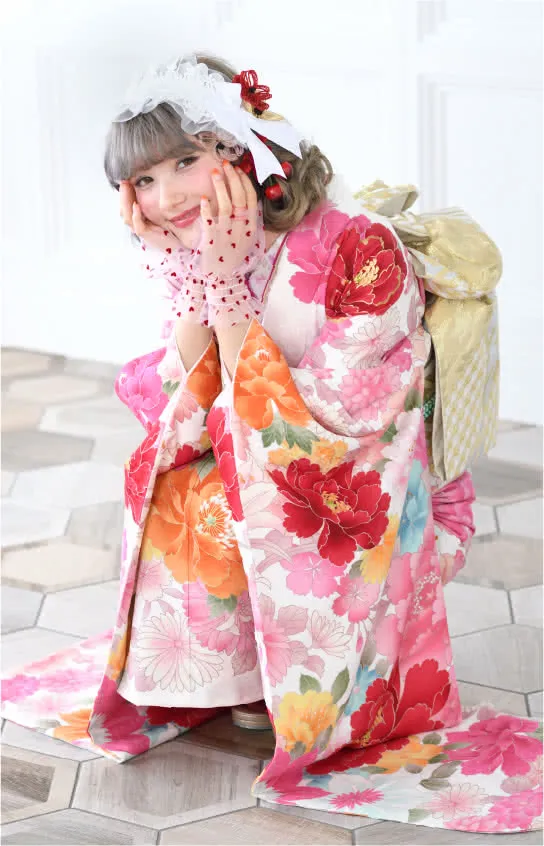 韓国っぽキュートの振袖5