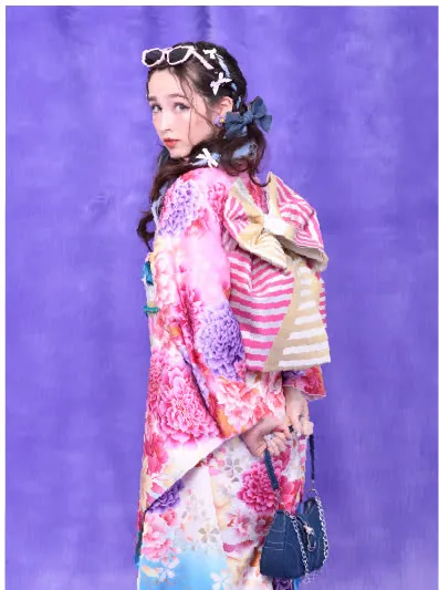 韓国っぽキュートの振袖8