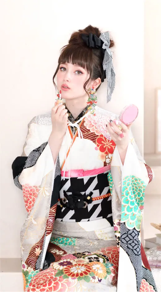 韓国っぽレトロの振袖1