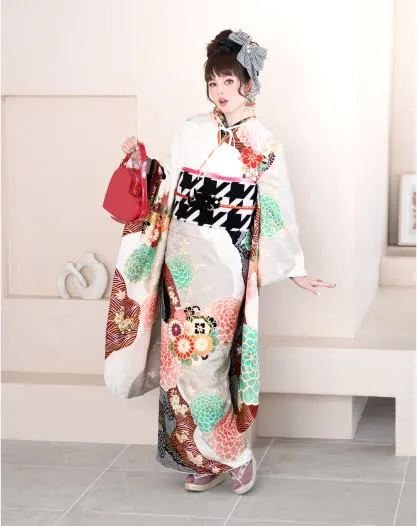 韓国っぽレトロの振袖8