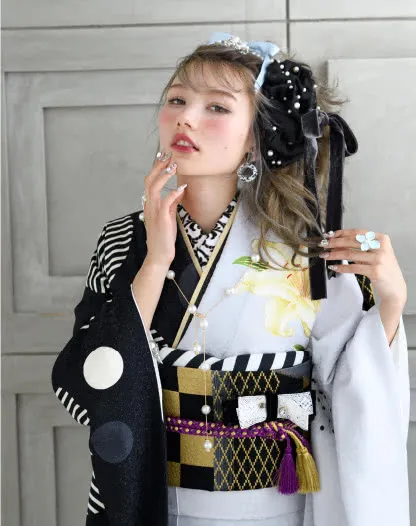 韓国っぽレトロの振袖11