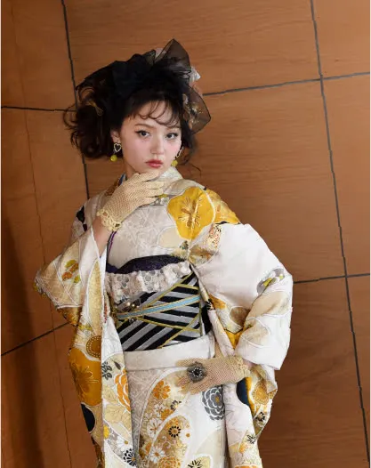 韓国っぽレトロの振袖17