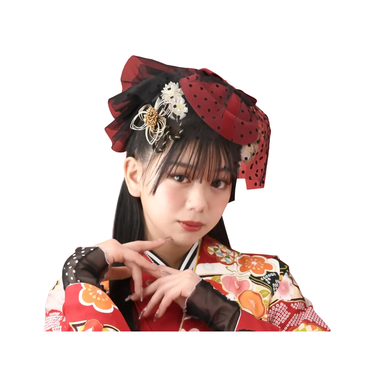 ポイントの工夫でパキッと華やかに