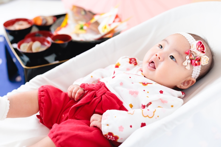 絶妙なデザイン 赤ちゃん着物セット 初節句 お食い初め