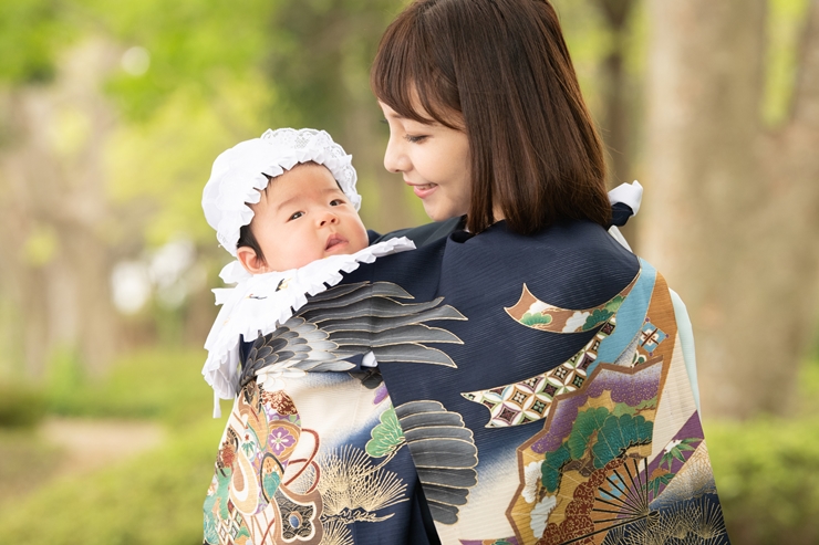 【お宮参り】男の子が着る産着の意味 