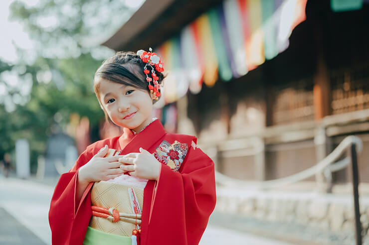 七五三　3歳素人でも簡単には着せられます