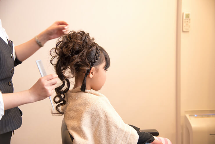 七五三 女の子のヘアアレンジについて こども写真館スタジオアリス 写真スタジオ フォトスタジオ