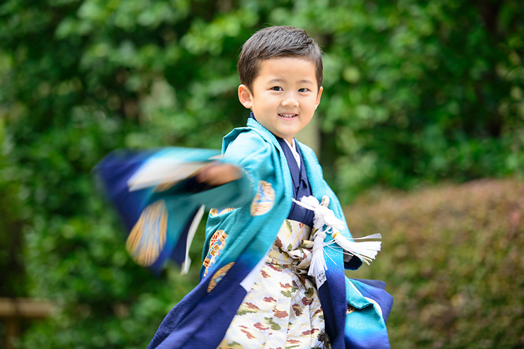 七五三男の子五才-