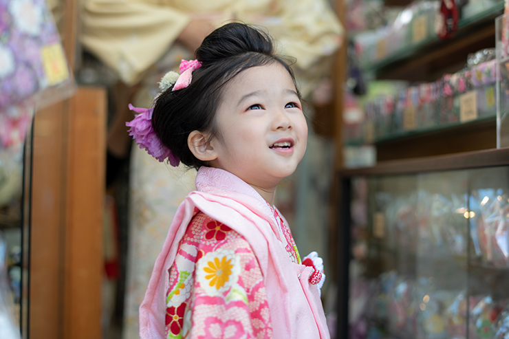 ❀かのこ・ちんころ 正絹絞り 髪飾り ❀女郎花三 丸① 七五三などに