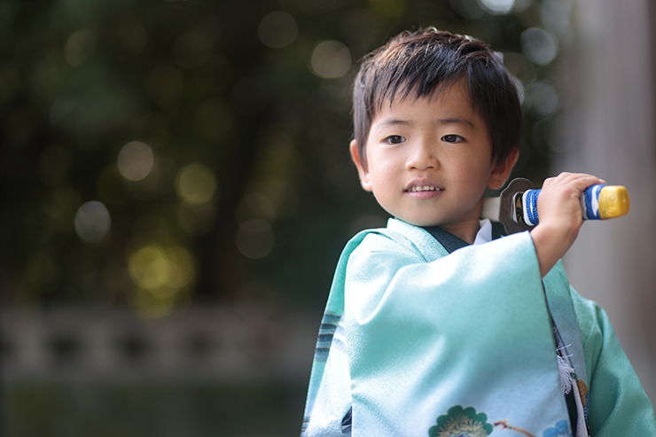 【男の子】3歳の七五三着物の着付け方