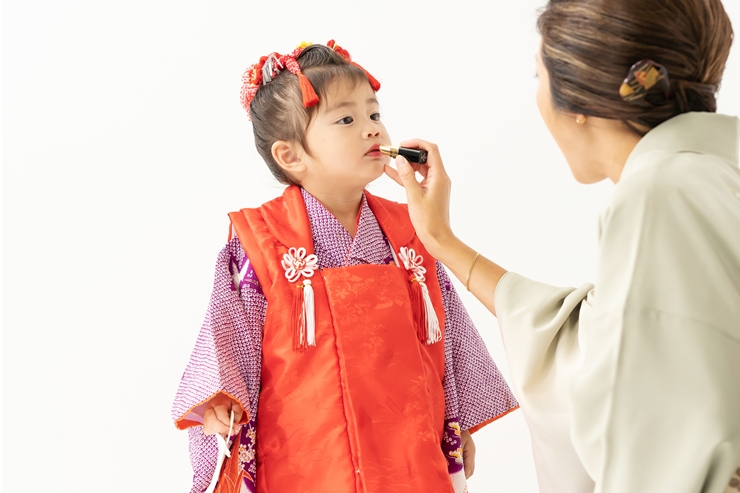七五三の日本髪|3歳でも日本髪テイストが可能