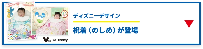 ディズニーデザイン 祝着（のしめ）が登場