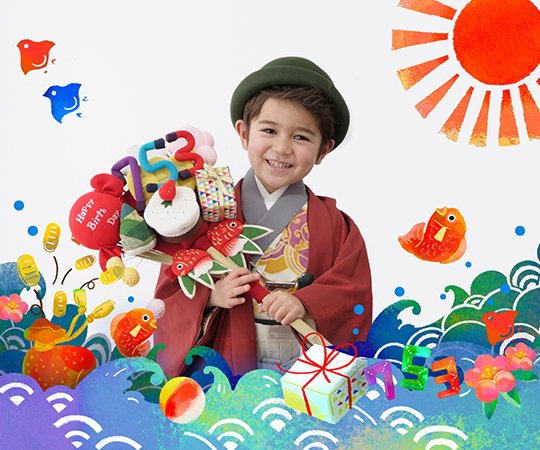 Happybirthday七五三 撮影メニュー こども写真館スタジオアリス 写真スタジオ フォトスタジオ