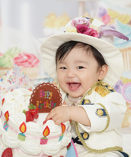 年齢別の撮影セットがキュート!お子さまの成長を記録しよう