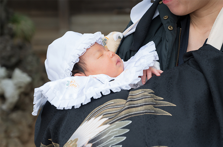 女の子　お宮参り　祝着　産着　ベビードレス　長襦袢付き