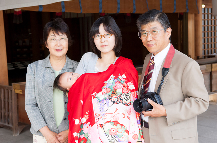 お宮参り　百日参り　七五三　男の子　着物