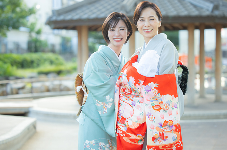 和装でお宮参り|母親(ママ)やご家族はどんな着物を着る?|こども