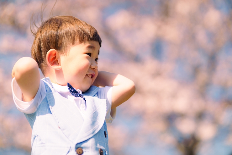 きれいめカジュアル|お宮参りの上の子の服装例