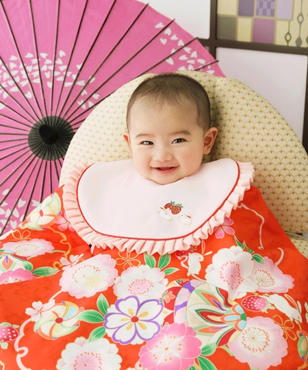 主役の赤ちゃんのお参り用の祝着(のしめ)をご用意!