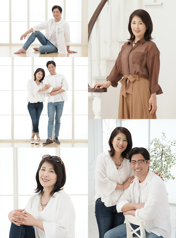 シニアフォト 撮影メニュー こども写真館スタジオアリス 写真スタジオ フォトスタジオ