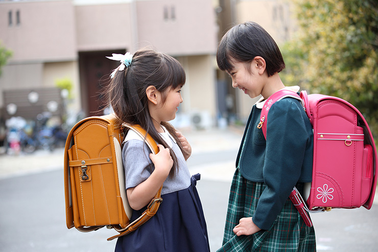 通学路でワクワクの詰まった写真を