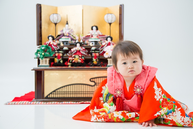 初節句　着物　被布セット　1歳