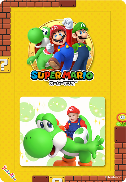 スーパーマリオデザイン限定フォトマグネットシート(1カット)