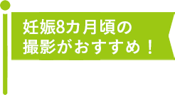 妊娠8カ月頃の撮影がおすすめ！