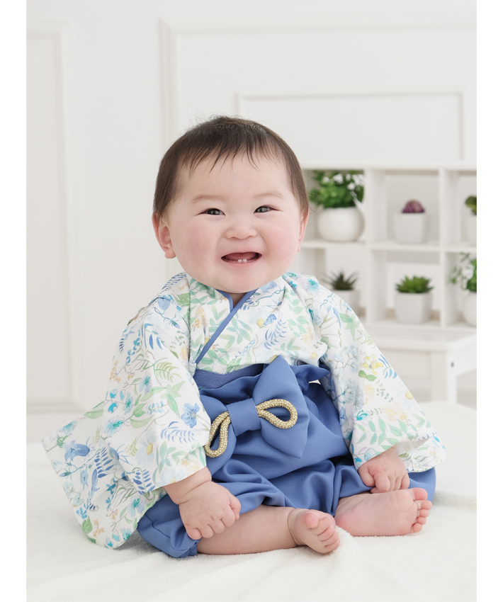 ぽわんパンツの袴　70-80cm